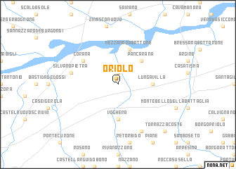 map of Oriolo