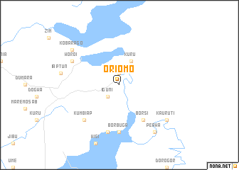 map of Oriomo