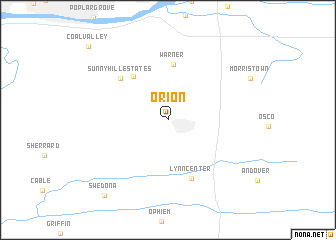 map of Orion