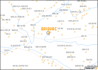 map of Oriovac