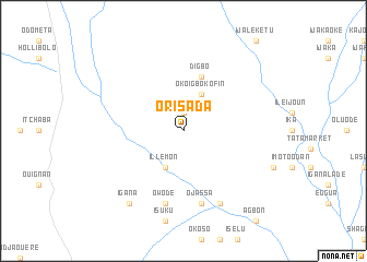 map of Orisada
