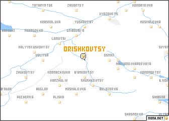 map of Orishkovtsy