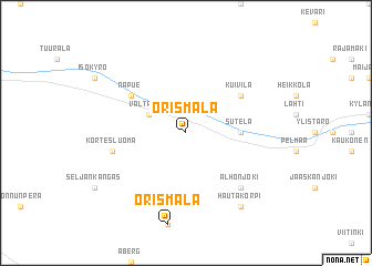 map of Orismala