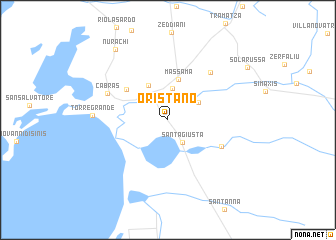 map of Oristano