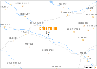 map of Oristown