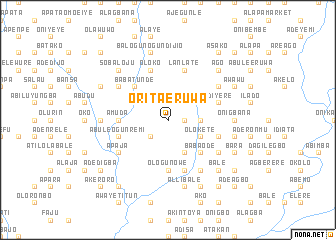 map of Orita Eruwa