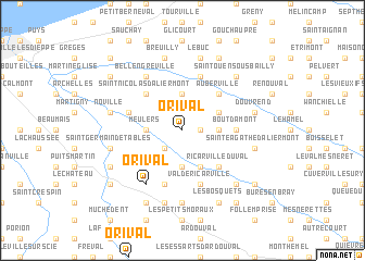 map of Orival