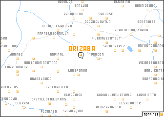 map of Orizaba