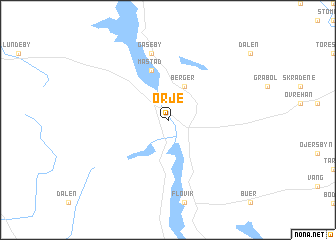 map of Ørje