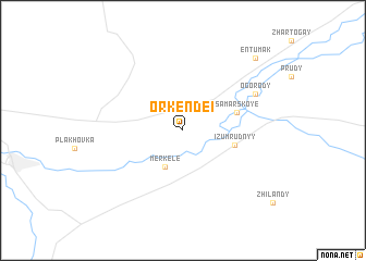 map of Orkendei