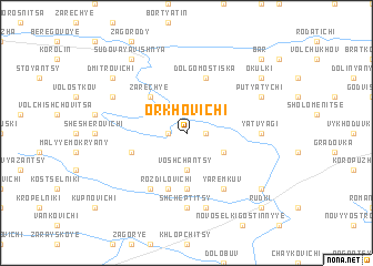 map of Orkhovichi