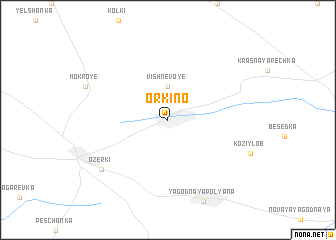 map of Orkino