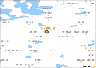 map of Orkola