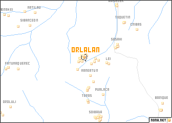 map of Orlalan