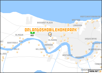 map of Orlandos Mobile Home Park