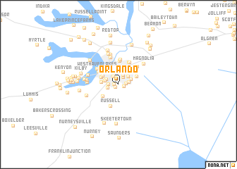 map of Orlando