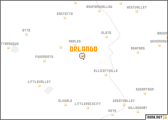 map of Orlando