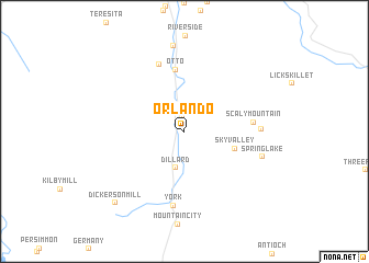 map of Orlando