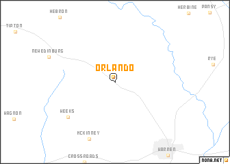 map of Orlando