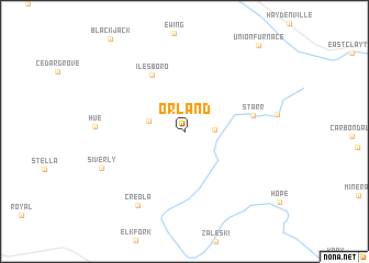 map of Orland