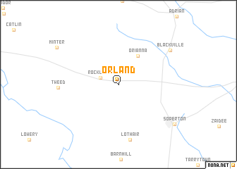 map of Orland