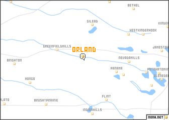 map of Orland