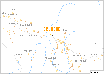 map of Orlaque