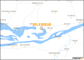 map of Orlea Nouă