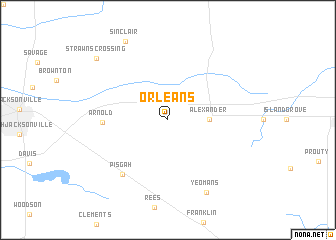 map of Orleans