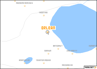 map of Orlean