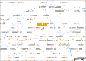 map of Orléat