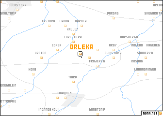 map of Orleka