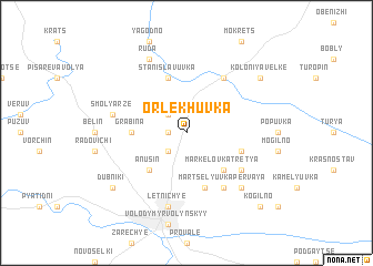 map of Orlekhuvka