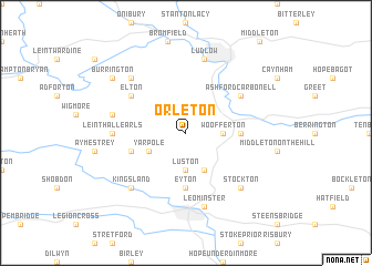 map of Orleton