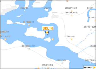 map of Orlik