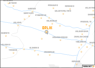 map of Orlik