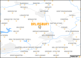 map of Orlingbury