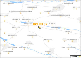 map of Orlintsy