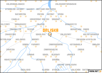 map of Orliska