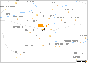 map of Orliya