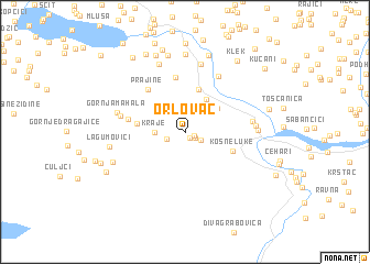 map of Orlovac