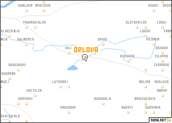map of Orlova