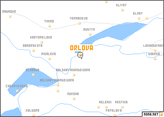 map of Orlova