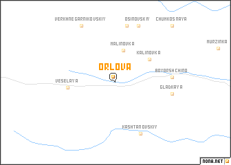 map of Orlova