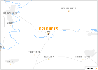 map of Orlovetsʼ