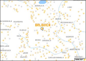 map of Orlovica