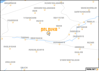 map of Orlovka