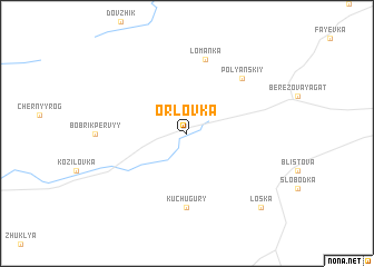 map of Orlovka