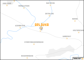 map of Orlovka