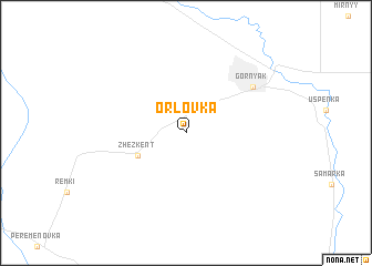 map of Orlovka